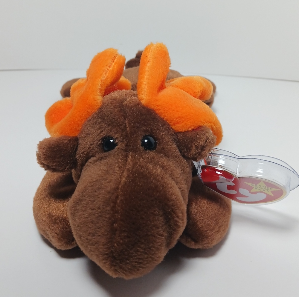 Ty Beanie Baby Chocolate the Moose DOB April 27, 1993